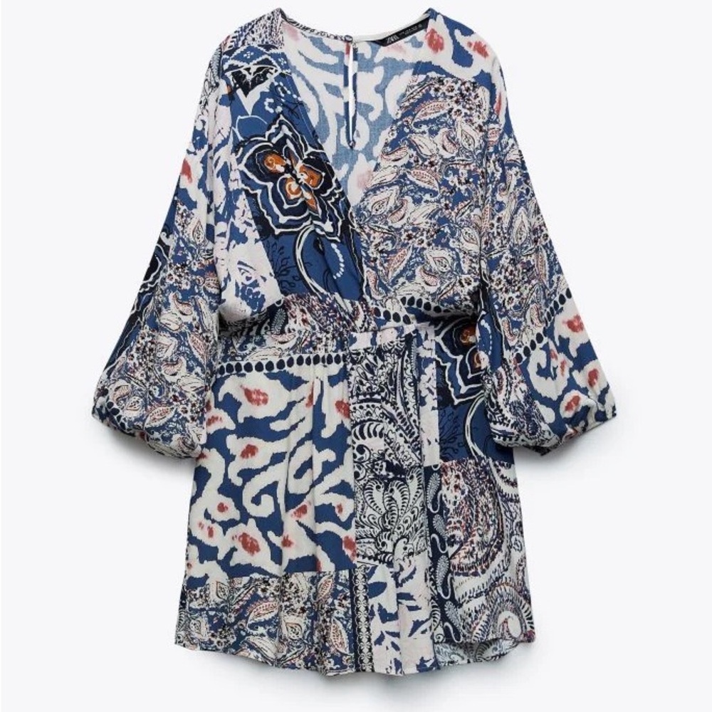 Zara Multicolor Patterned Jumpsuit